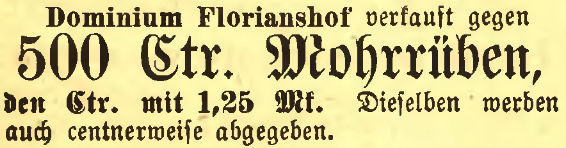 Rybnik Florianshof - Rybniker Kreisblatt 1890